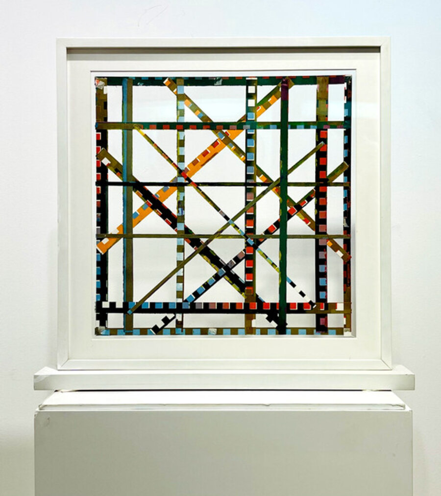 Alan Shields - Untitled double sided mixed media work
