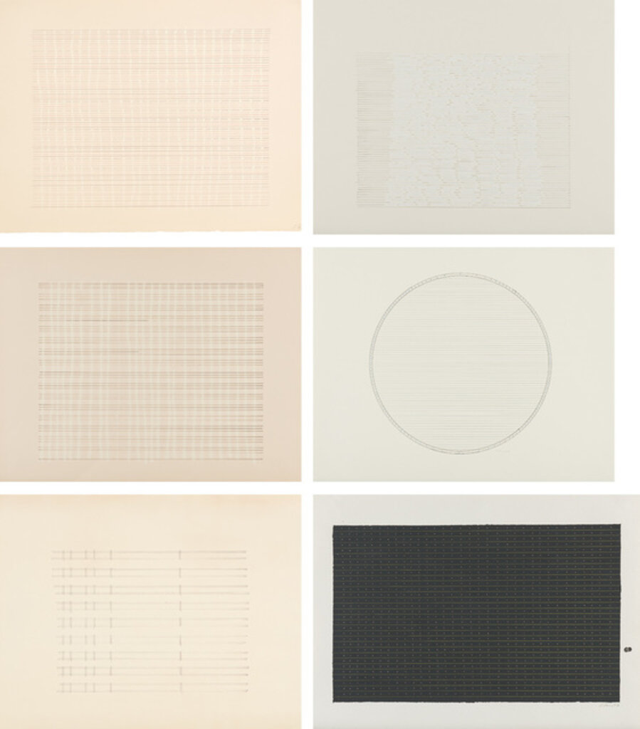(Untitled) six drawings on paper