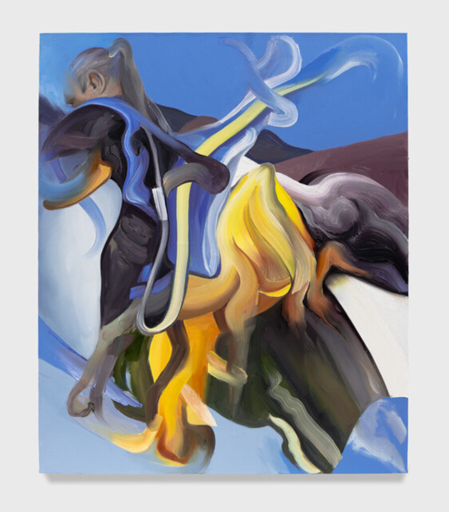 Study for Spiraling Blue