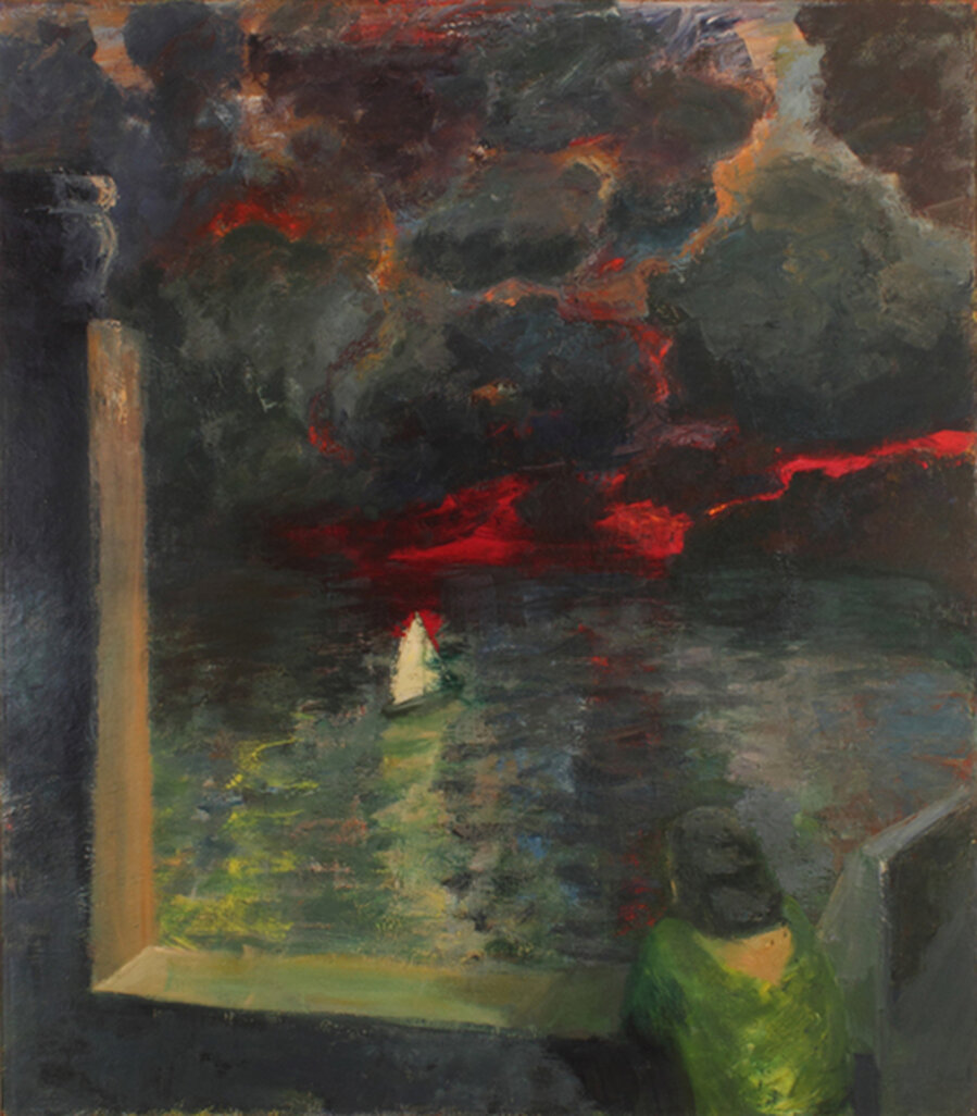 Figure at Window with Boat