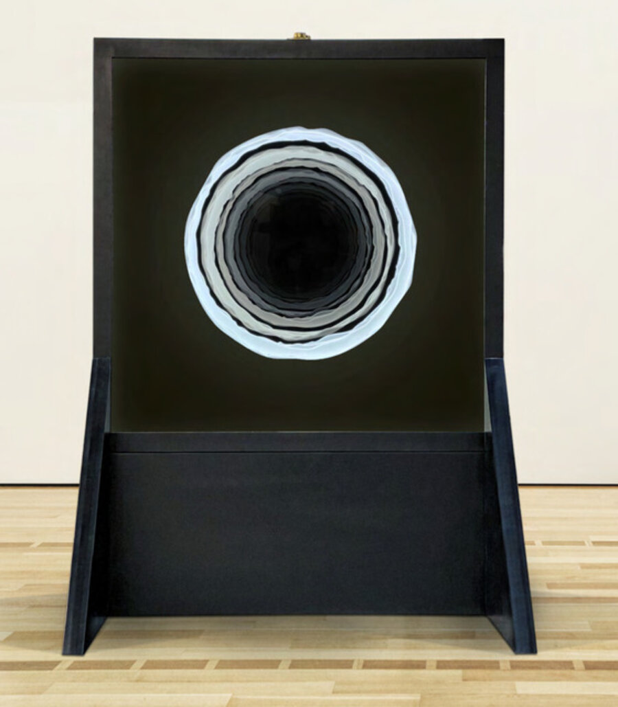 Dissections of the infinite - Two faced piece