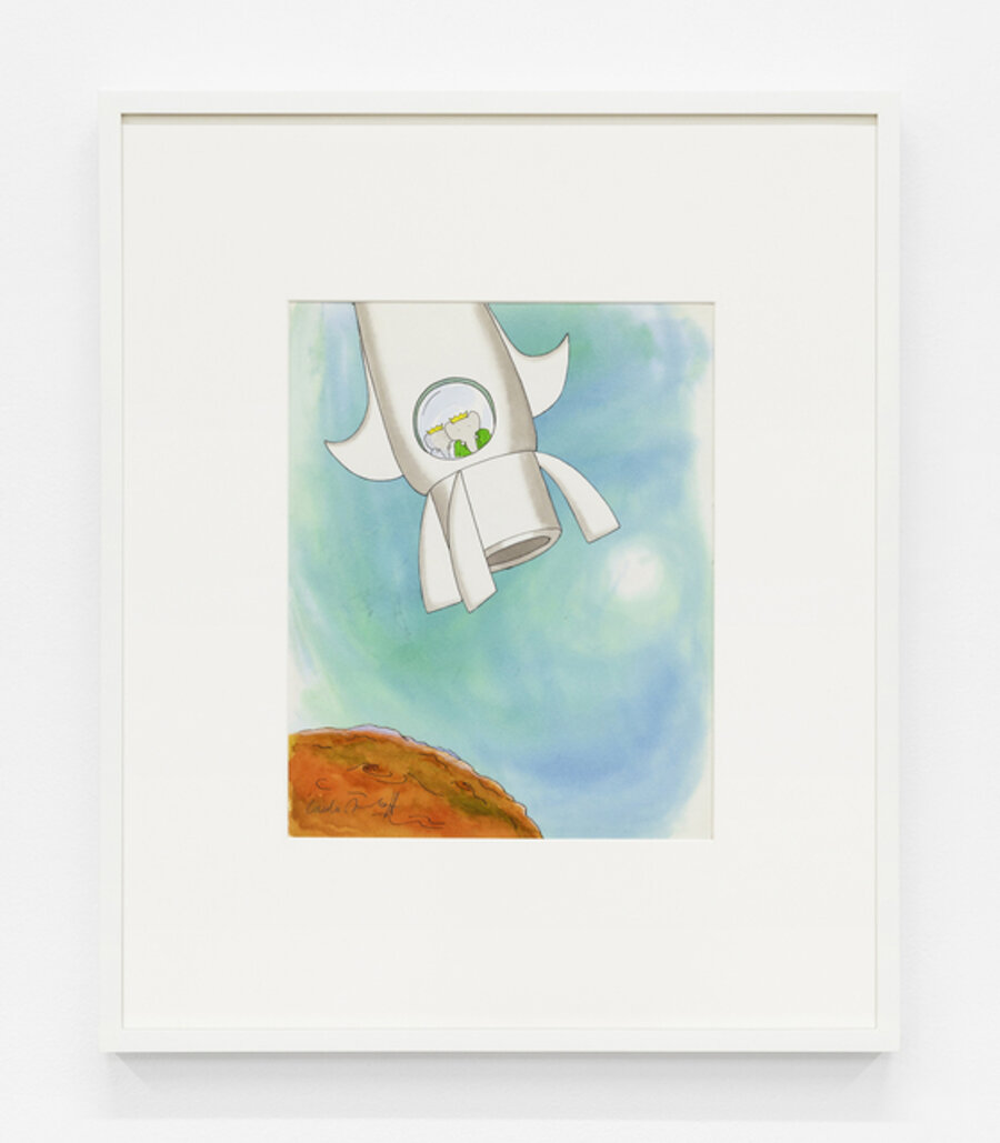 "They passed the moon and the planet Mars.", published in Babar Visits Another Planet