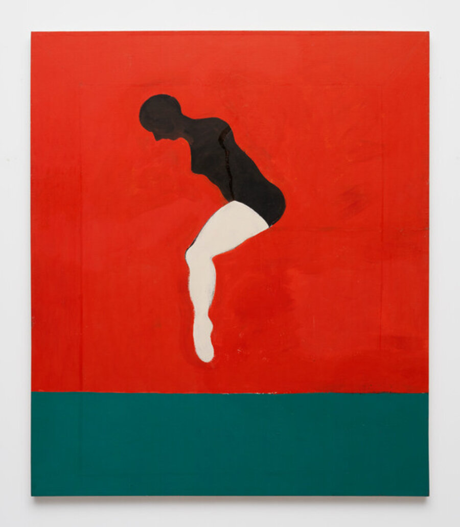 Woman Jumping into Water