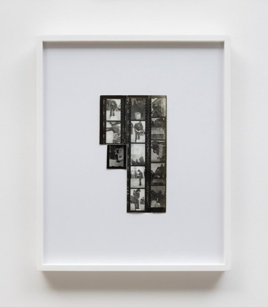 Counting money - contact print