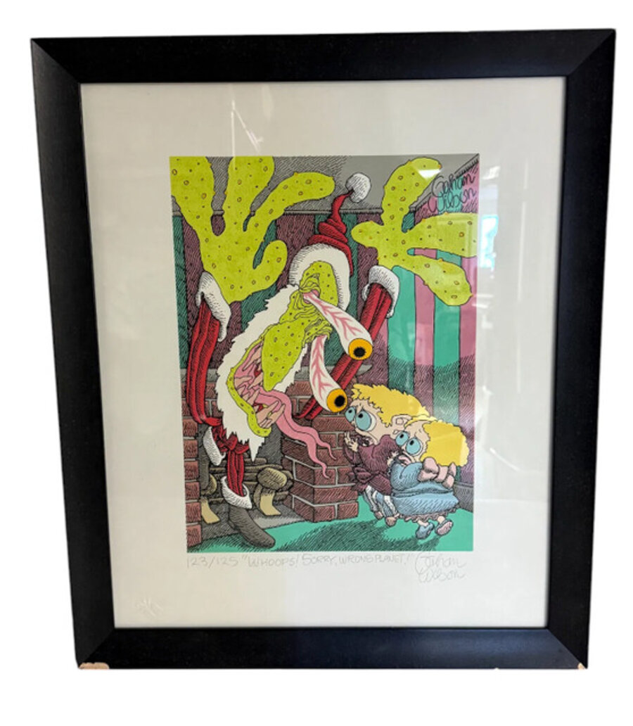 "Oops Sorry Wrong Planet" Originally in Playboy Magazine, Signed and Numbered Limited Edition Serigraph (Hand Printed Silkscreen)