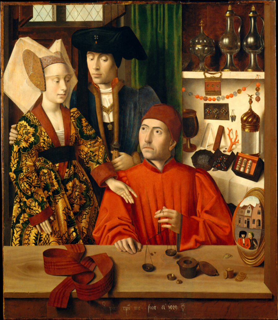 A Goldsmith (Saint Eligius?) in His Shop