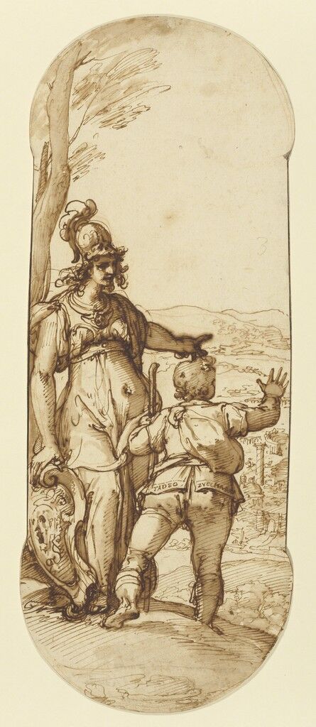 Federico Zuccaro, ‘Pallas Athena Shows Taddeo the Prospect of Rome’, 1595