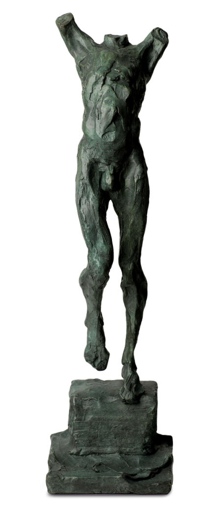 Richard Tosczak, ‘XXIV 2/8 - emotive, nude, male, figurative, patina, bronze statuette’, 2011