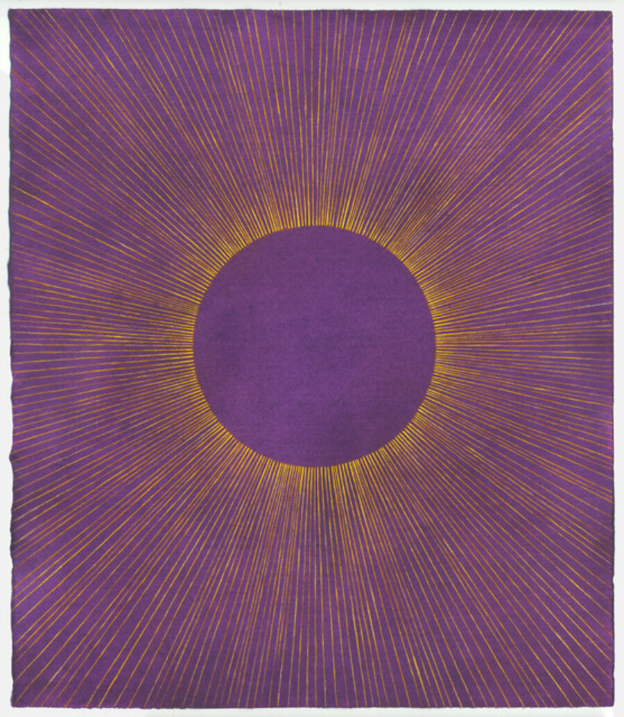 Untitled (Yellow on Purple Corona)