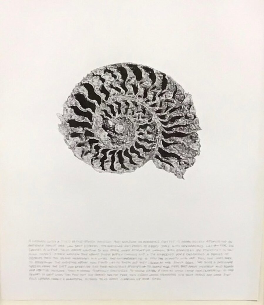 Untitled (Nautilus: A woman with a dyed blond butch haircut)