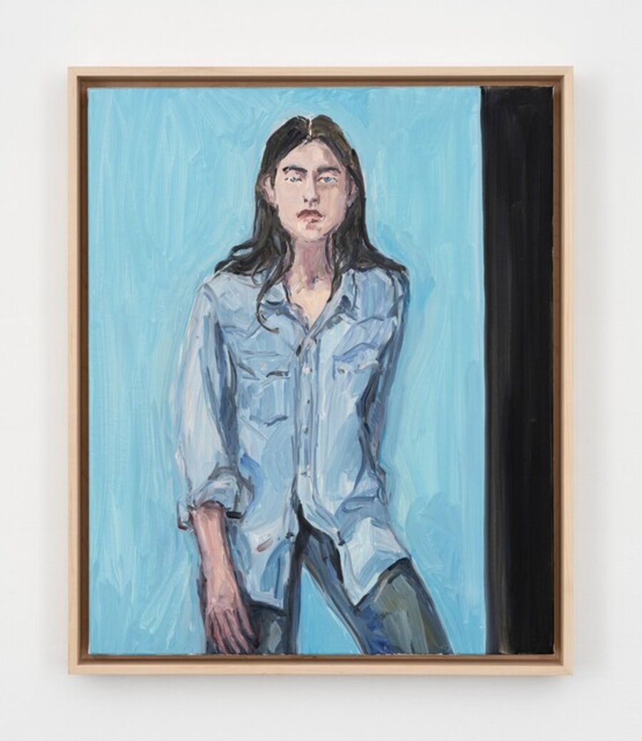 Shelim with Blue Shirt