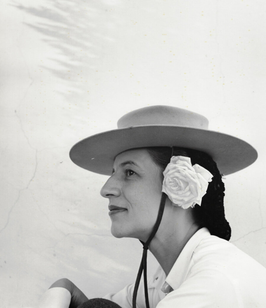 Diana Vreeland with Hat and Rose