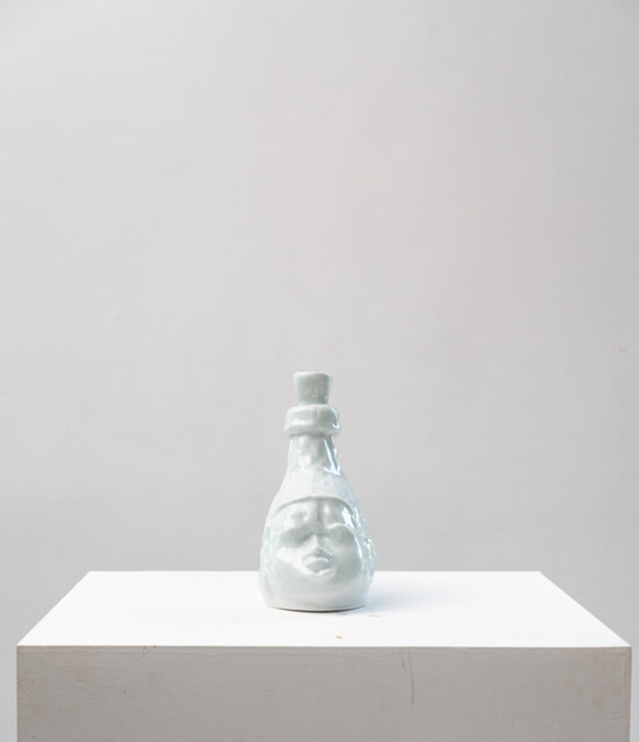 Queen Mother: Idia porcelain face jug