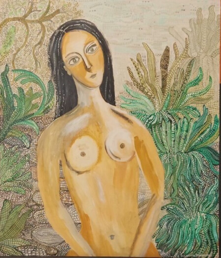 Ragazza con mosaico n.2