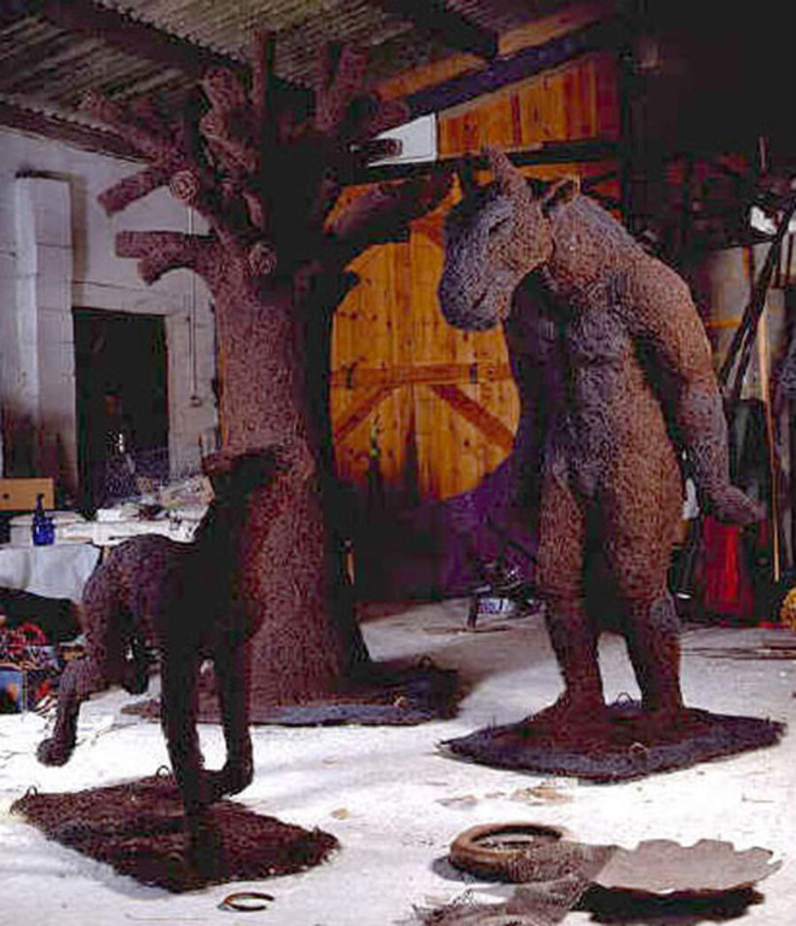 Minotaur, Dog and Tree