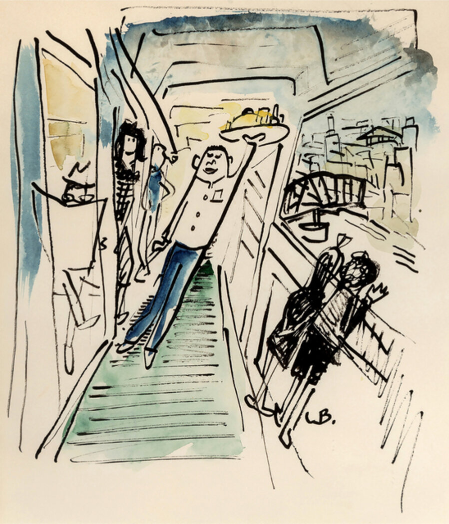 Waiter Strutting in a Ship, Possible Madeline sighting