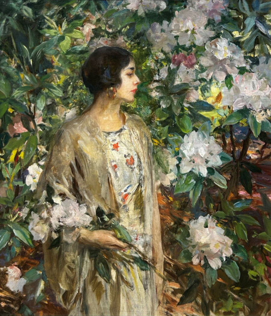 Glad and Rhododendron