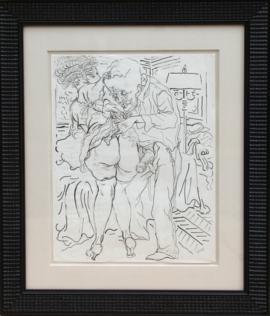 Untitled - man and Woman with Lamp (Erotic)