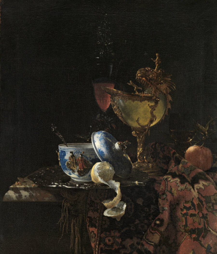 Still Life with a Chinese bowl, a Nautilus Cup and Fruit