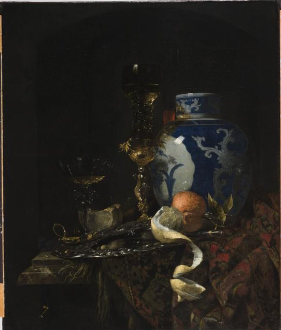Still Life with A Chinese Porcelain Jar