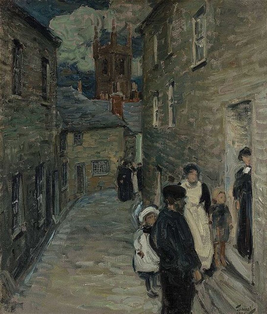 Street Scene, St. Ives, England