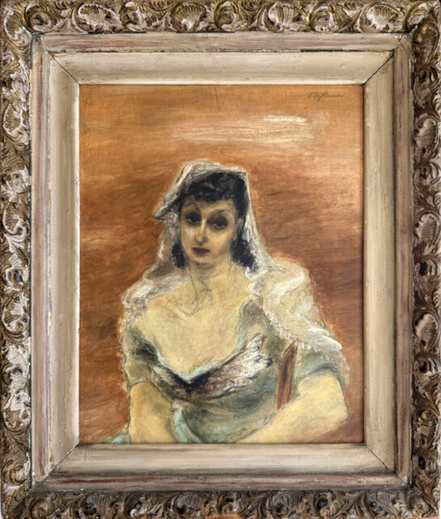 Mid Century Portrait of Actress Paula Laurence - Wife of Joseph Hirshhorn