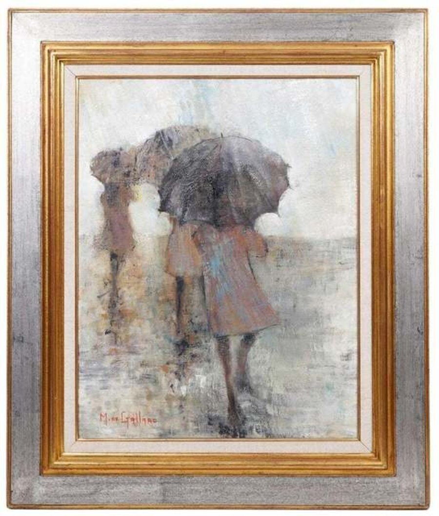 Femmes Au Parapluie