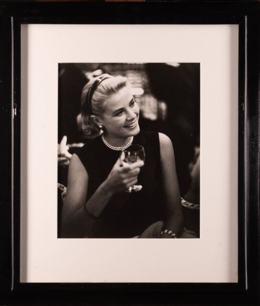 Grace Kelly During a Cocktail Party at the Carlton Hotel
