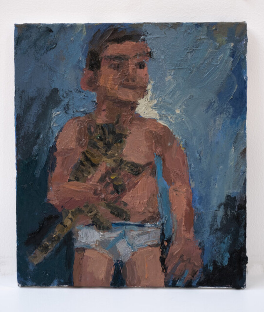 Man with Cat