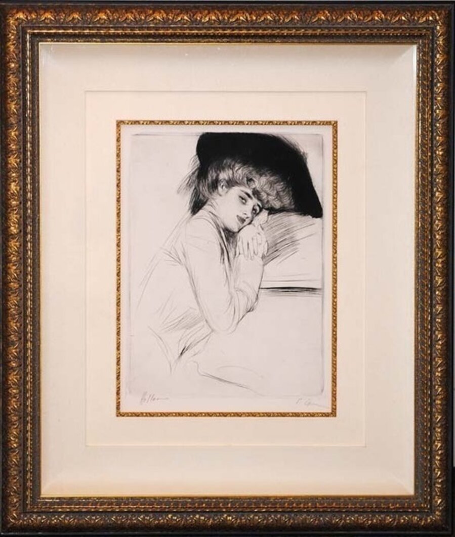 Femme au Chapeau Noir