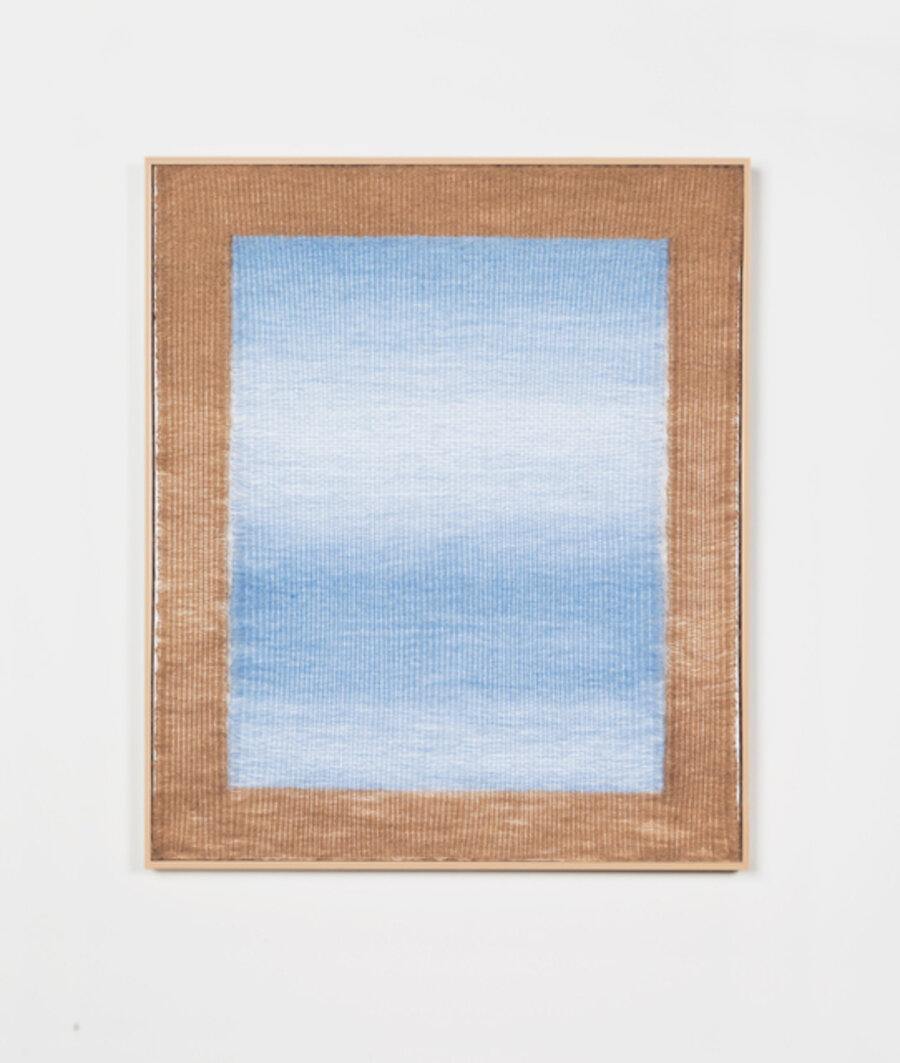 Tan and Pale Blue