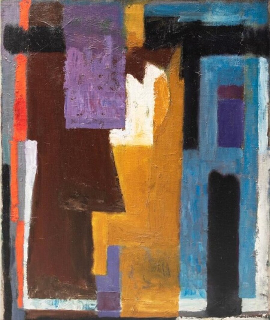 "Abstraction" Mid-20th Century American Abstract 1960s Color Field Modernist
