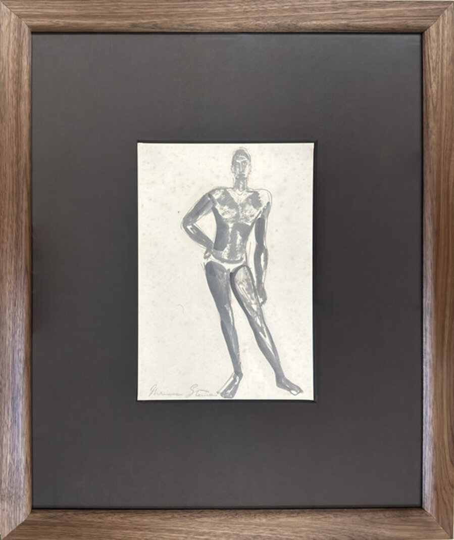 Untitled (Standing Male Nude, Facing Forward, One Arm Akimbo)
