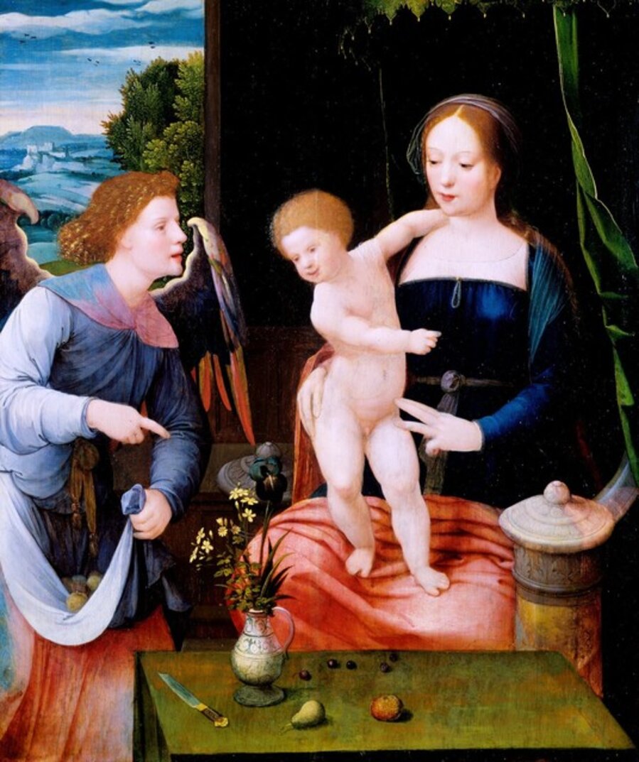 The Virgin and Child with an Angel