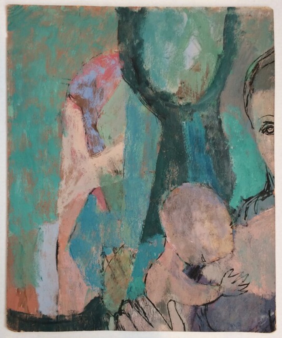 Woman with Rose