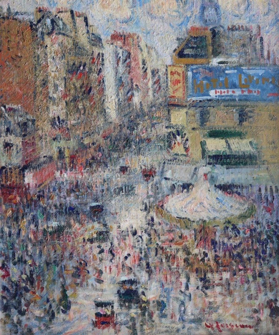 Rue de Clignancourt, soleil, le quatorze juillet