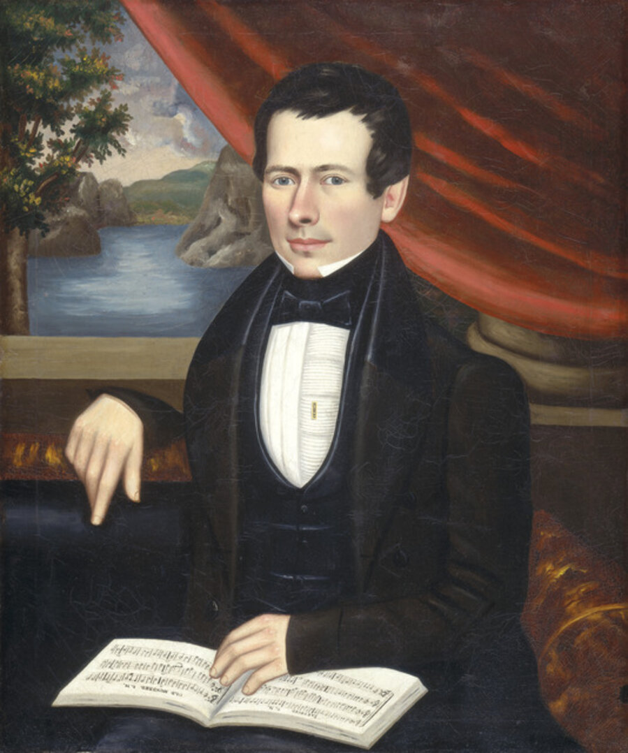 Man with a Tune Book: Possibly Mr. Cook