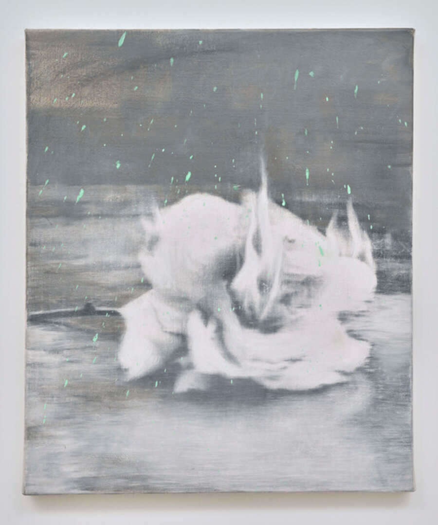 Burning Flower in The Rain