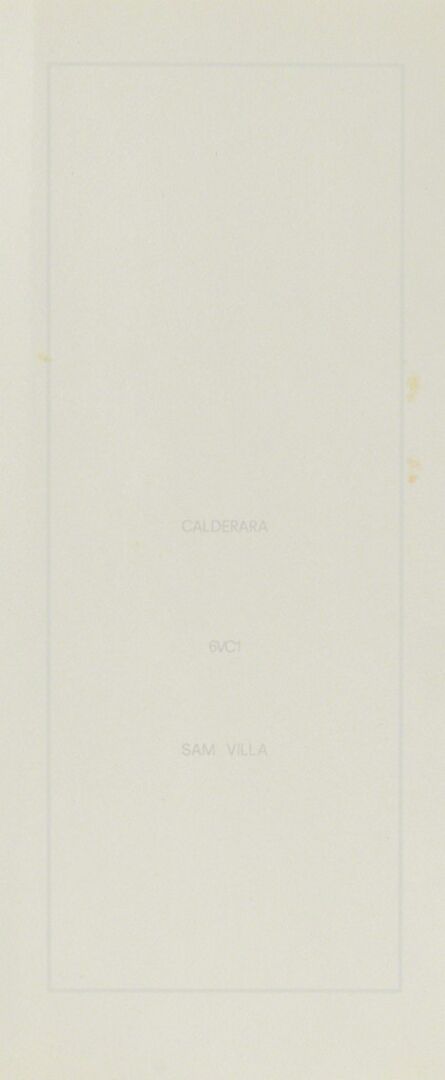 Antonio Calderara, ‘6VC1’, 1972-74