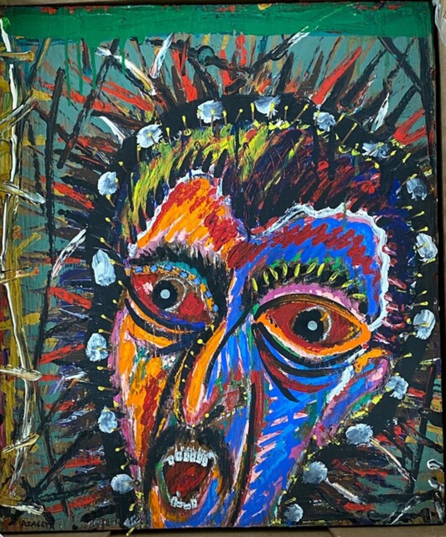 Self-Portrait Barking