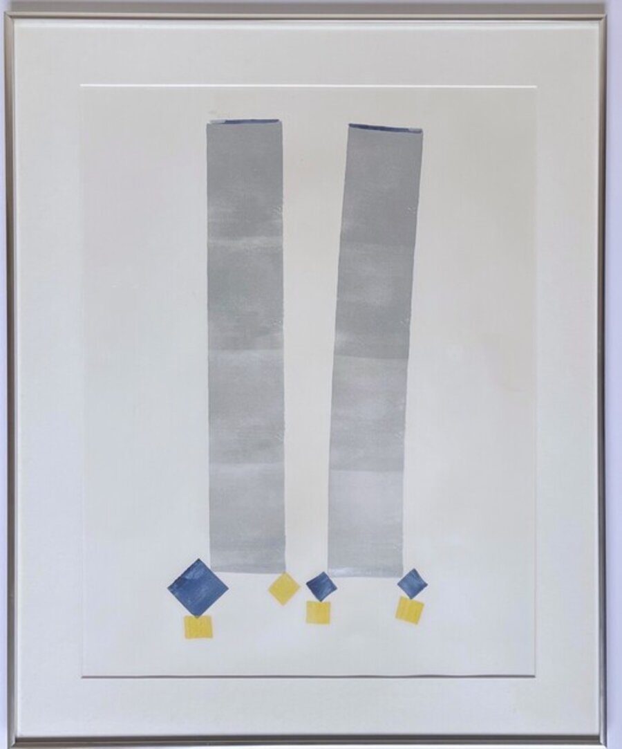 Untitled Minimalist painting on paper