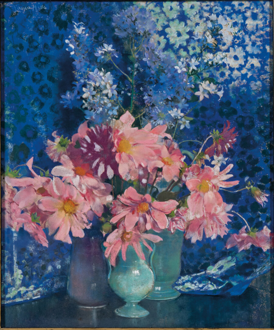 Dahlias and Campanulas