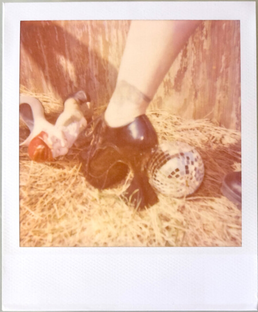 Cindy Lauper Record Shoot - Unique Polaroid