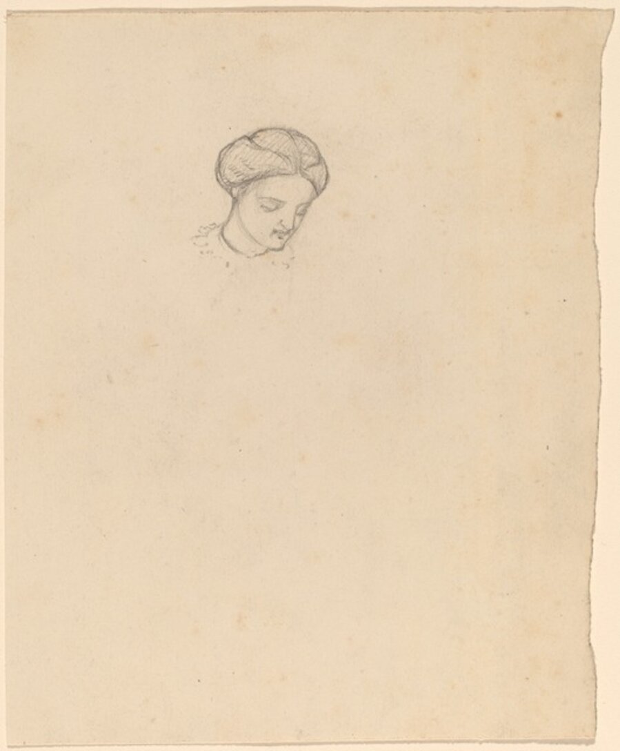 Study of a Girl's Head