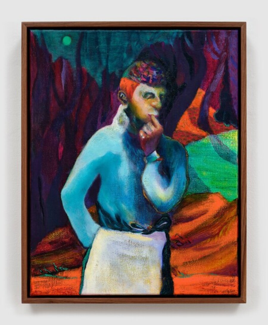 Young artist in melancholy