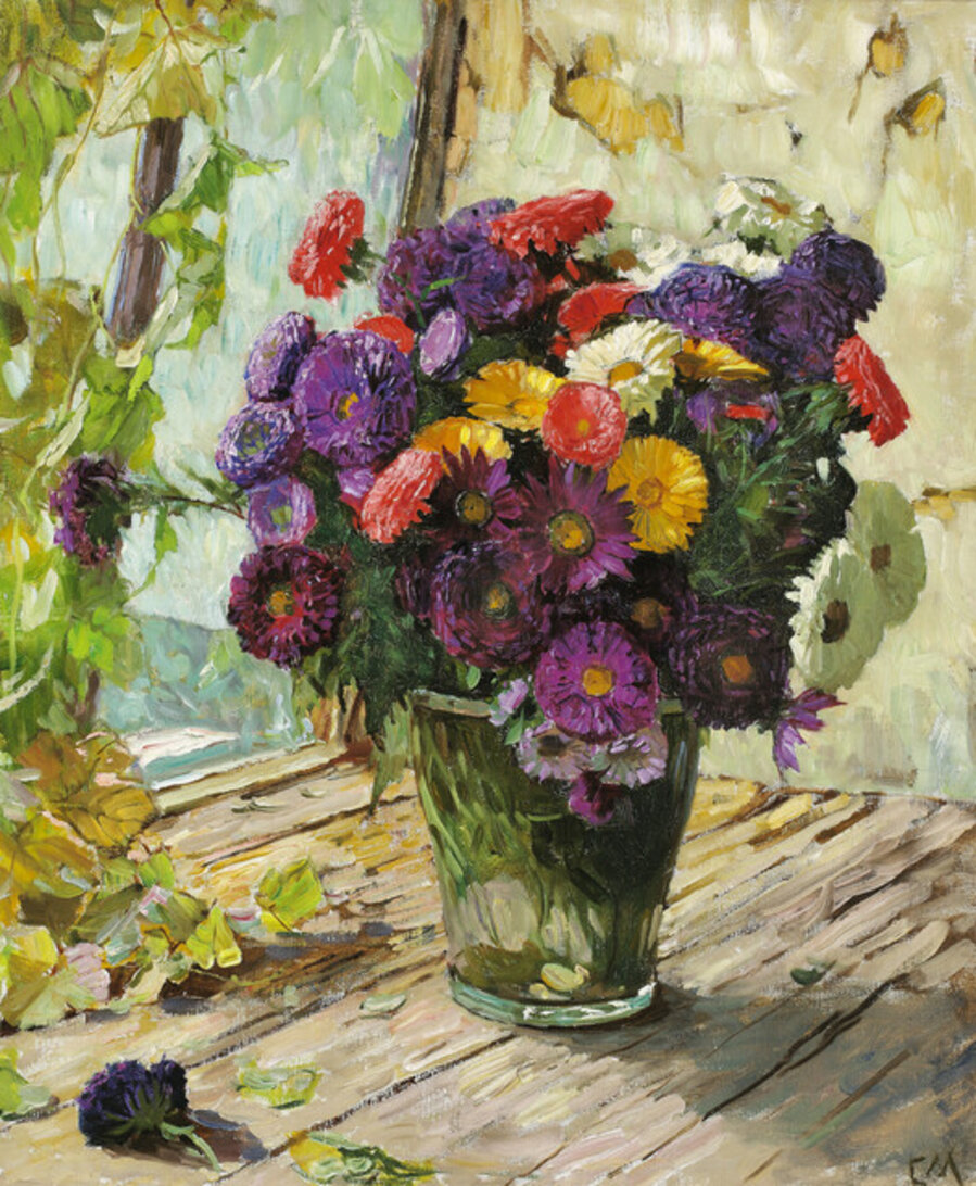 Floral Still Life with Asters