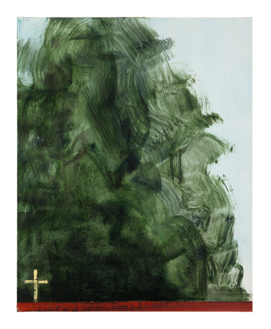 Yellow Cross and tree