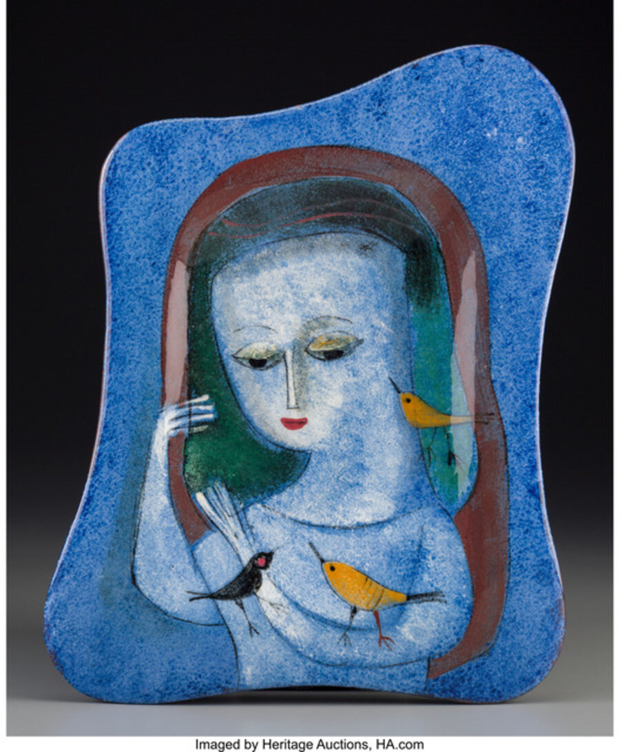 Portrait of a Woman in Blue