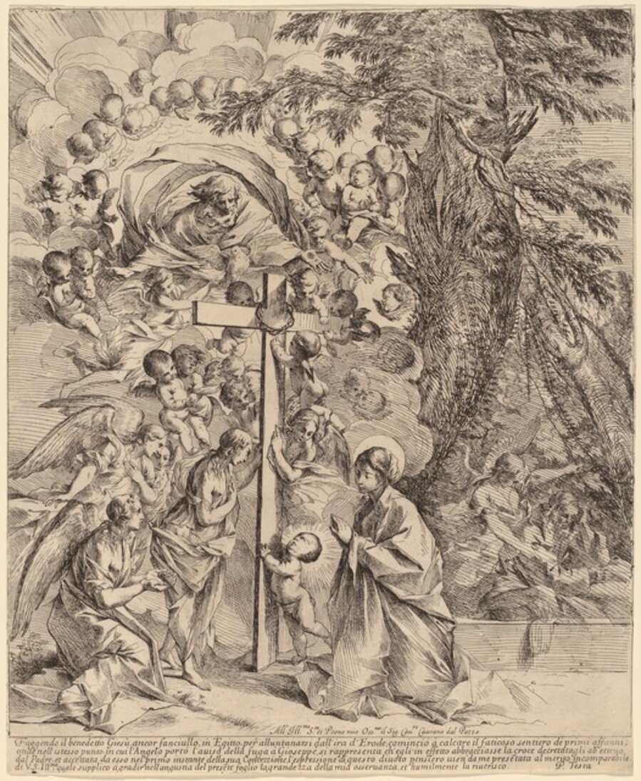 The Infant Christ at the Foot of the Cross
