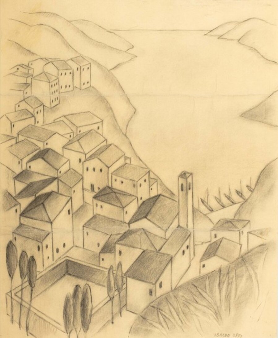 Landscape with harbour